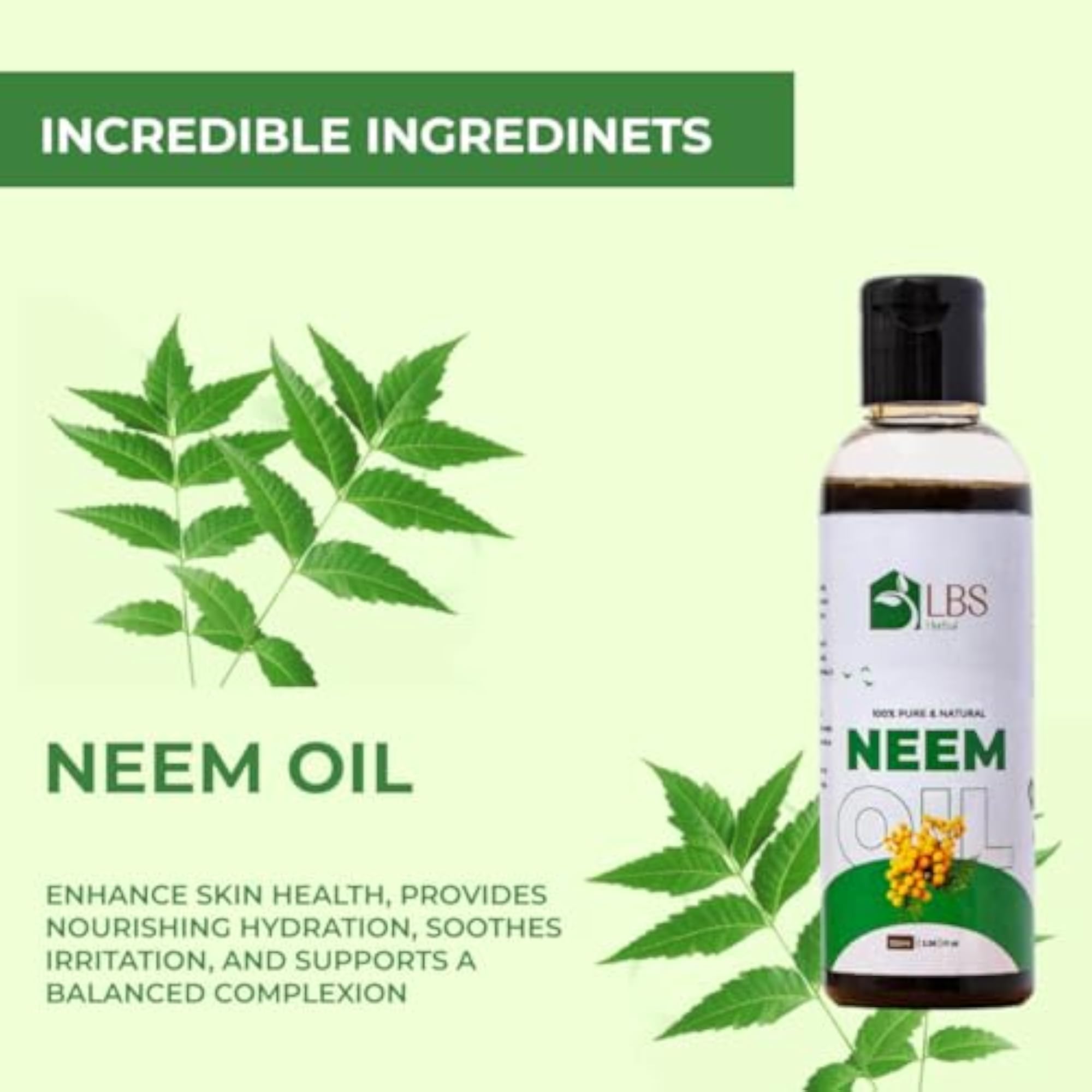 100% Pure & Natural Karanj Oil & Neem Oil Combo, Cold-Pressed